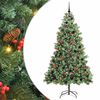 vidaXL Kunstkerstboom 300 LED's Warmwit PVC en Metaal Groen