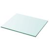 vidaXL Wandschap transparant 30x25 cm glas