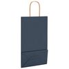 vidaXL Papieren zakken 250 st met hengsels 21x11x36 cm blauw