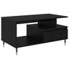vidaXL Salontafel Zwart Eiken 90 x 49 x 45 cm Bewerkt hout