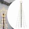 vidaXL LED Kerstboom met Spikes 220 LEDs Warm Wit 180 cm