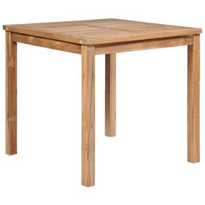 vidaXL Tuintafel 80x80x77 cm massief teakhout