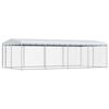 vidaXL Hondenkennel voor buiten met dak 7,6x3,8x2,3 m