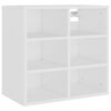 vidaXL Schoenenkast 52,5x30x50 cm wit
