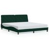 vidaXL Bedframe zonder matras 180x200 cm fluweel donkergroen