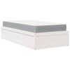vidaXL Bed met matras massief grenenhout wit 90x200 cm