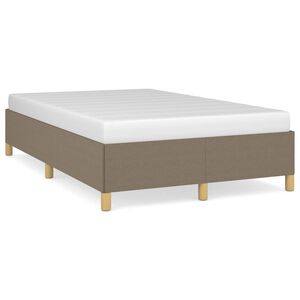 vidaXL Bedframe zonder matras 120x200 cm stof taupe