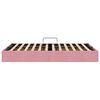 vidaXL Opslag bed met matras met hoofdeinde Roze 120 x 200 cm Fluweel