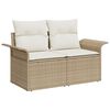 vidaXL Tuin Sofa Set met kussen met opslag 13 pcs Beige en Crème
