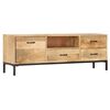 vidaXL Tv-meubel 130x30x45 cm massief mangohout