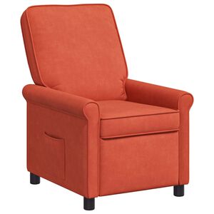 vidaXL Ligstoel Rood-oranje 69 x 95 x 101 cm Stof