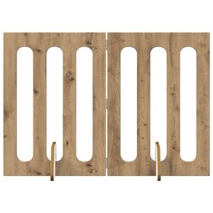 vidaXL Opvouwbaar huisdierhek 2 pcs Artisan Eik 100,5 x 38 x 70 cm