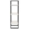 vidaXL Boekenkast met 3 schappen 40x30x105 cm massief grenenhout wit