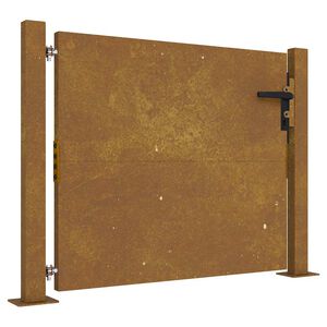 vidaXL Poort 100x75 cm cortenstaal