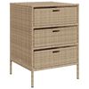 vidaXL Tuinkast 55x59x80 cm poly rattan beige