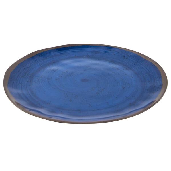 Bo-Camp 12-delige Serviesset Halo melamine blauw