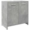 vidaXL Wastafelkast 60x33x60 cm bewerkt hout betongrijs