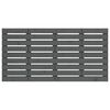 vidaXL Hoofdbord wandmontage 146x3x63 cm massief grenenhout grijs