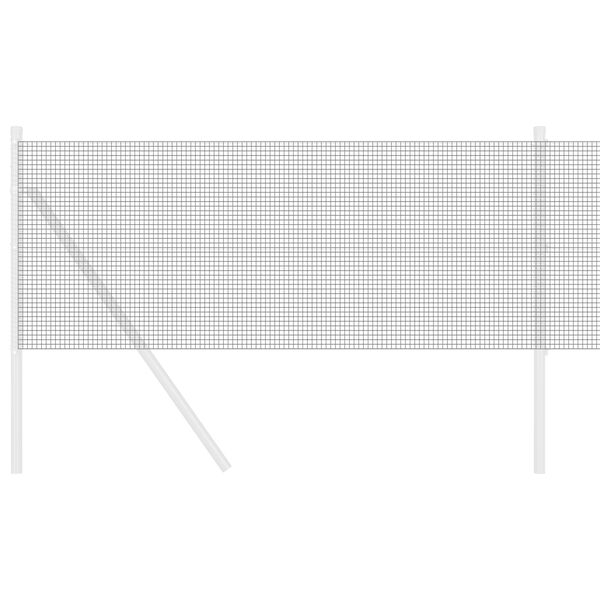 vidaXL Gelaste draadhek Grijs 0.4 x 25 m Staal