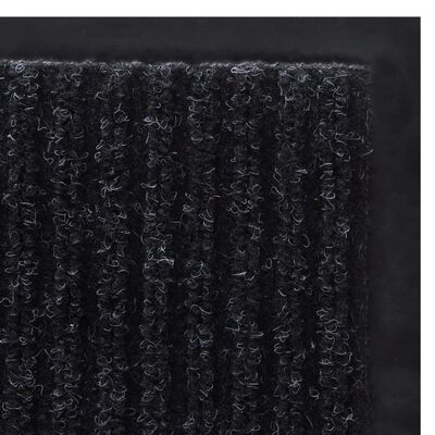 vidaXL Deurmat 90x60 cm PVC zwart