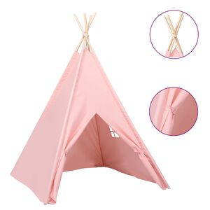 vidaXL Kindertipitent met tas 120x120x150 cm peachskin roze