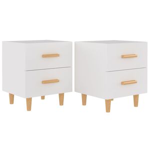 vidaXL Nachtkastjes 2 st 40x35x47,5 cm wit