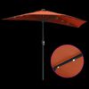 vidaXL Tuinparasol Terracotta 294 x 150 x 223 cm Polyester en staal