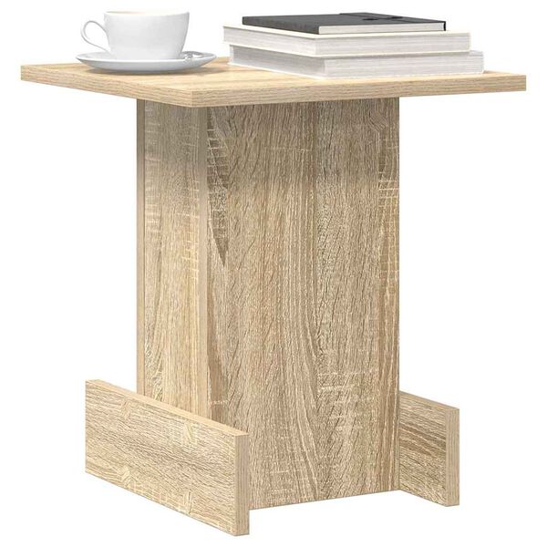 vidaXL Bijzettafel Sonoma Eiken 35,5 x 35 x 40 cm Bewerkt hout