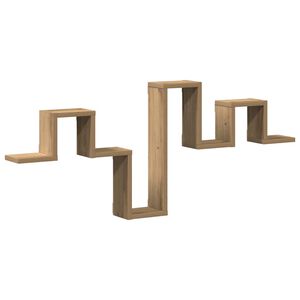 vidaXL Wandplank Muurmontage Artisan Eiken 104.5 x 43 x 10 cm