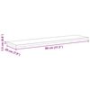 vidaXL Boekenplank Bord 4 pcs Bruin 80 x 20 x 1,5 cm Bewerkt hout