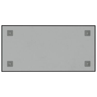 vidaXL Magneetbord voor aan de wand 60x30 cm gehard glas zwart