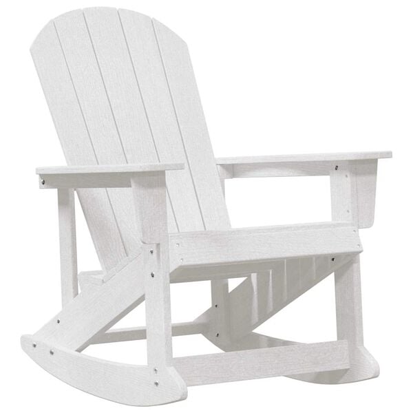 vidaXL Adirondack Schommelstoel Wit 92 x 73,5 x 92 cm HDPE