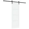 vidaXL Schuifdeur 73,5 x 211 cm Bewerkt hout Wit en zwart