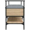 vidaXL Schoenenbank 85,5x42x57,5 cm bewerkt hout sonoma eikenkleurig