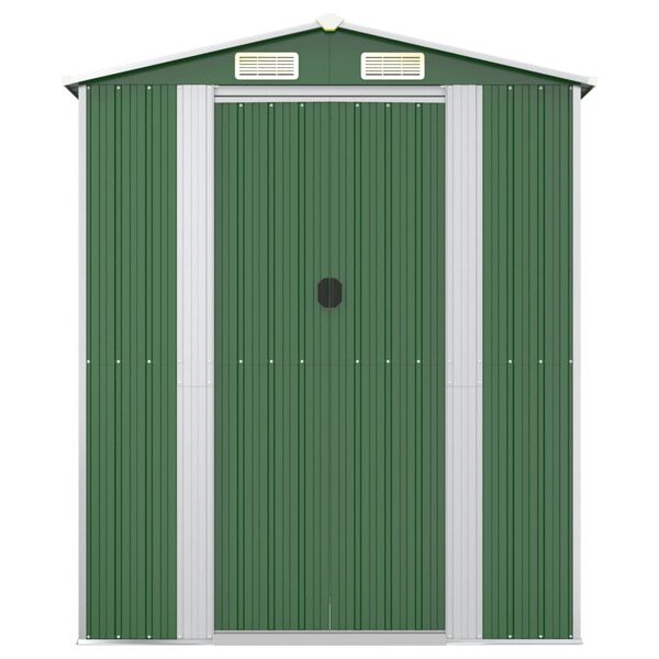 vidaXL Tuinschuur 192x191x223 cm gegalvaniseerd staal groen