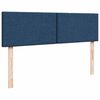 vidaXL Ottoman bed met matras 140x200cm stof blauw