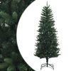 vidaXL Artificial Hinged Christmas Tree 120 cm PE en PVC Groen