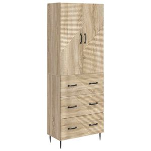 vidaXL Kastenset 2 pcs Sonoma Eiken 66 x 34,5 x 90 cm Bewerkt hout