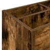 vidaXL Paraplu Standaard Gerookt eiken 65 x 24 x 50 cm Bewerkt hout
