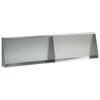 vidaXL Keerwand 2 st 80 x 12 x 50 cm Gegalvaniseerd staal zilver