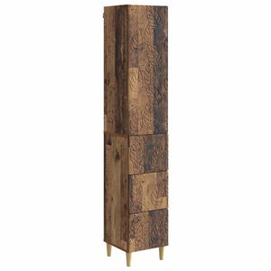 vidaXL Kastenset 2 st 33 x 34,5 x 90 cm Bewerkt hout Oud hout