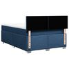 vidaXL Boxspring met matras stof blauw 140x190 cm