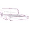 vidaXL Bedframe zonder matras "Hvar" stof taupe 200x200 cm