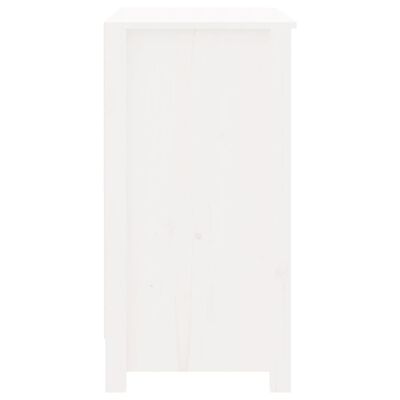 vidaXL Boekenkast 80x35x68 cm massief grenenhout wit