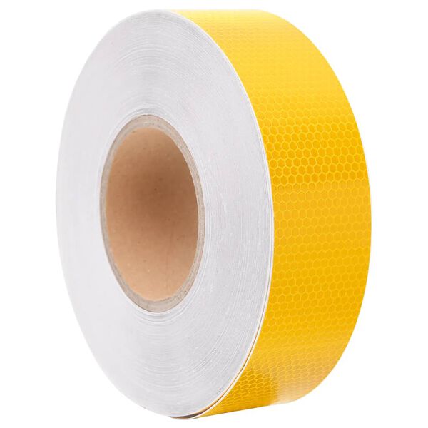 vidaXL Reflecterende tape 5 cm x 50 m PVC geel