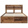 vidaXL Bedframe met hoofdeinde Oudhout 150 x 200 cm Massief grenenhout