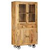 vidaXL Hoge kast 95x45x185 cm massief mangohout