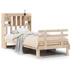 vidaXL Bed met boekenkast zonder matras massief grenenhout 90x190 cm
