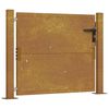 vidaXL Poort 100x75 cm cortenstaal