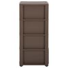 vidaXL Ladekast 4 lades 40x40x80 cm taupe